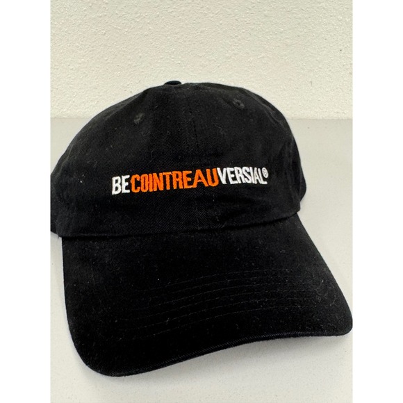 Cointreauversial‎ Hat Embroidered Logo Dad Hat Adjustable Black - Picture 1 of 6